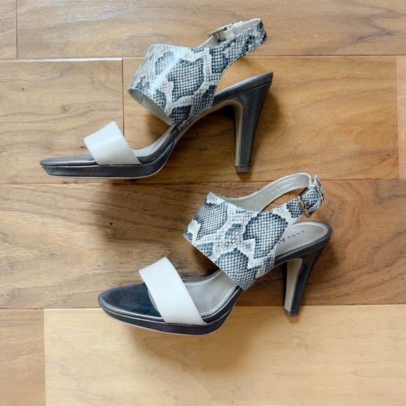 Brand New Anne Klein Women’s Snake Print Sandals, 4-Inch Heels, Size 9.5, NWT - Picture 2 of 4